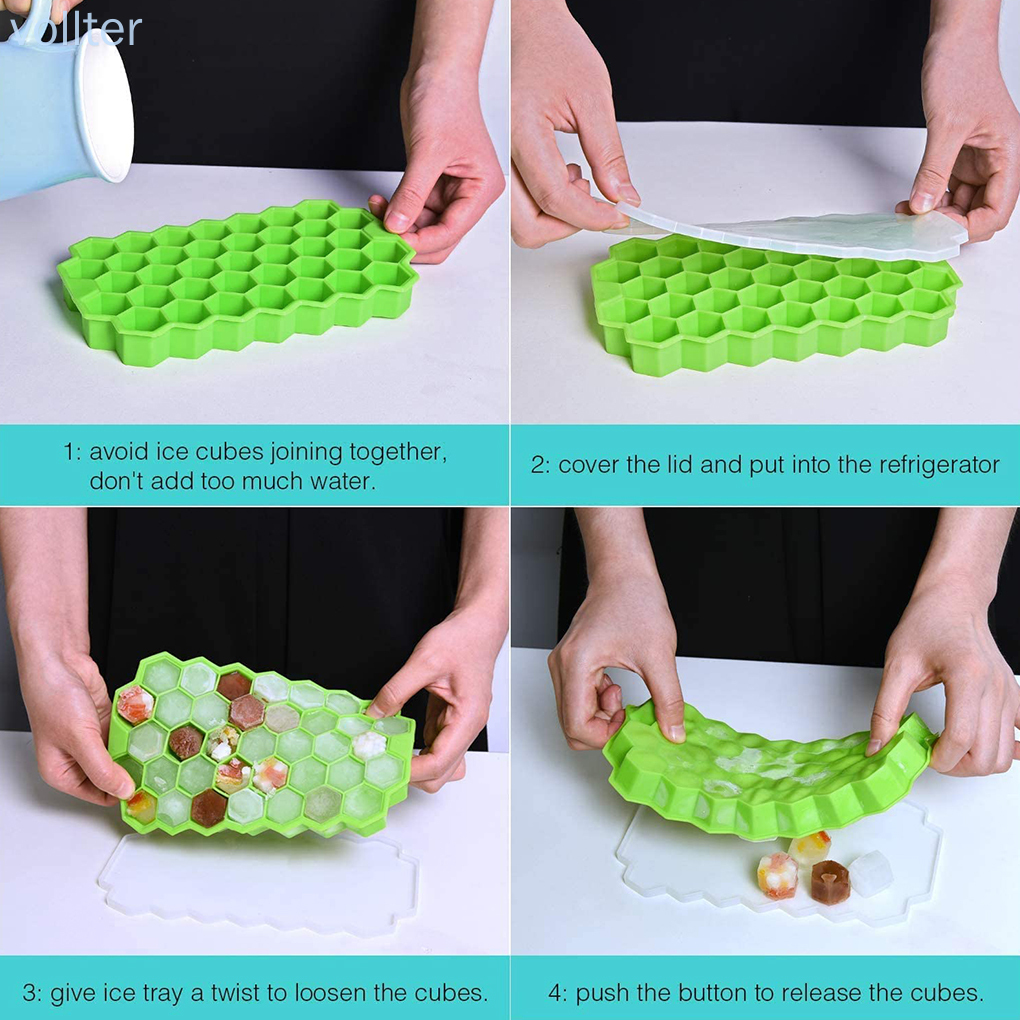 Khuôn Silicone Làm Đá 37 Ô Chống Dính