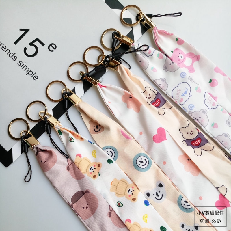 Dây Đeo Điện Thoại Hình Gấu Teddy Đáng Yêu