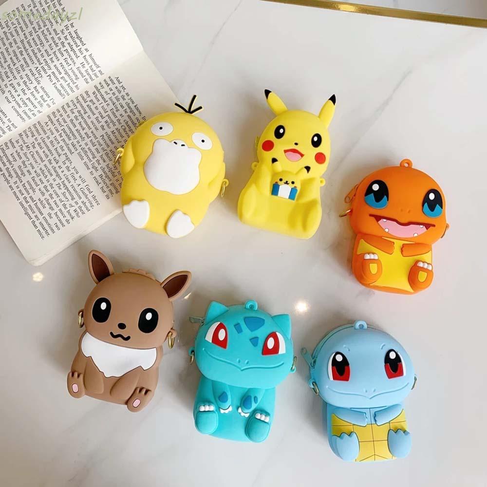 Vỏ Bảo Vệ Hộp Sạc Tai Nghe Bằng Silicon Hình Pokemon Go Dễ Thương Cho Bé