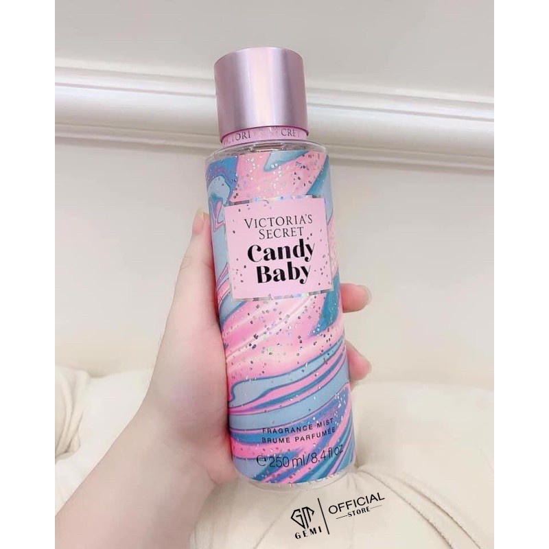 BODY MIST 🍭CANDY BABY 🍨 Xịt Thơm Toàn Thân Victoria's Secret Body Mist 250ml Siêu Thơm Cá Tính, Năng Động-Xịt Thơm BODY