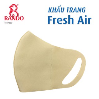 Khẩu Trang Fresh Air Rando Chính Hãng, Set 10 Cái Khẩu Trang Vải 2 Lớp Kháng Khuẩn, Có Thể Giặt Và Tái Sử Dụng