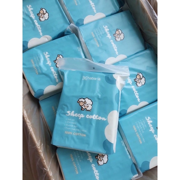 Bông Tẩy Trang Cừu Habaria 234 miếng