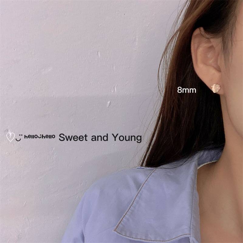 Set 6 đôi bông tai bạc S925 đính ngọc trai phong cách retro Hàn Quốc cho nữ