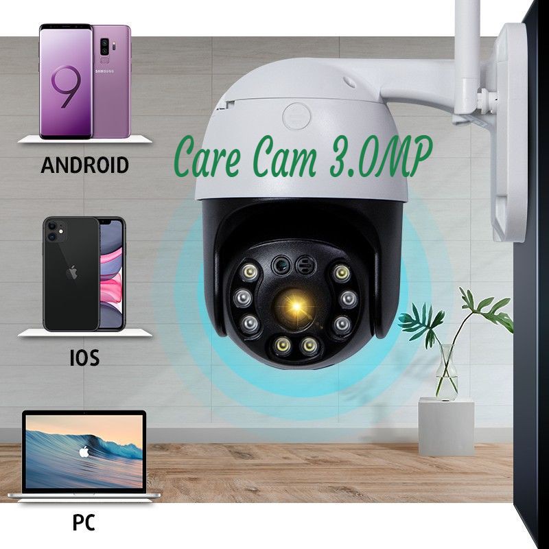 Camera Wifi CareCam 3.0MP Độ Nét Cao - Âm Thanh Rõ Nét - Có Màu Ban Đêm - Camera Trong Nhà Ngoài Trời