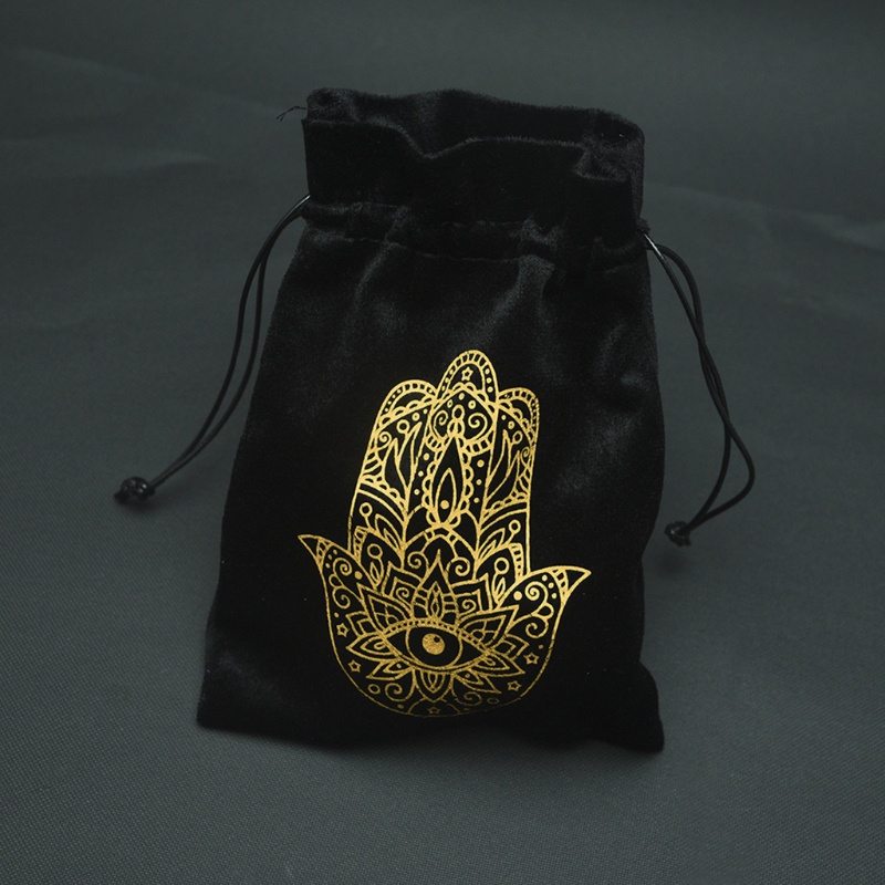 Flgo Túi Dây Rút Đựng Trang Sức Bằng Vải Nhung