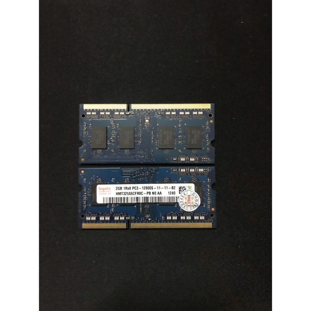 Ram Laptop 2 thanh 2G 1600 Hynix đã test chuẩn 1 cặp