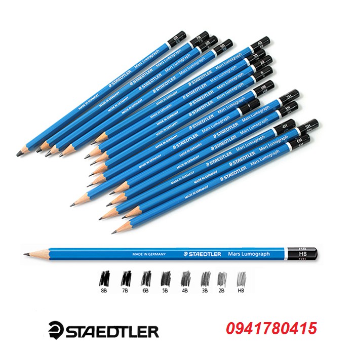 Bút chì Staedtler HB/B/B3/4B/5B/6B/8B
