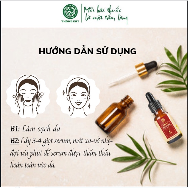 Thảo dược chấm mụn Thông Cát giúp giảm mụn, đẹp da, dưỡng trắng và cấp ẩm cho da, tái tạo da mặt, chống lão hóa