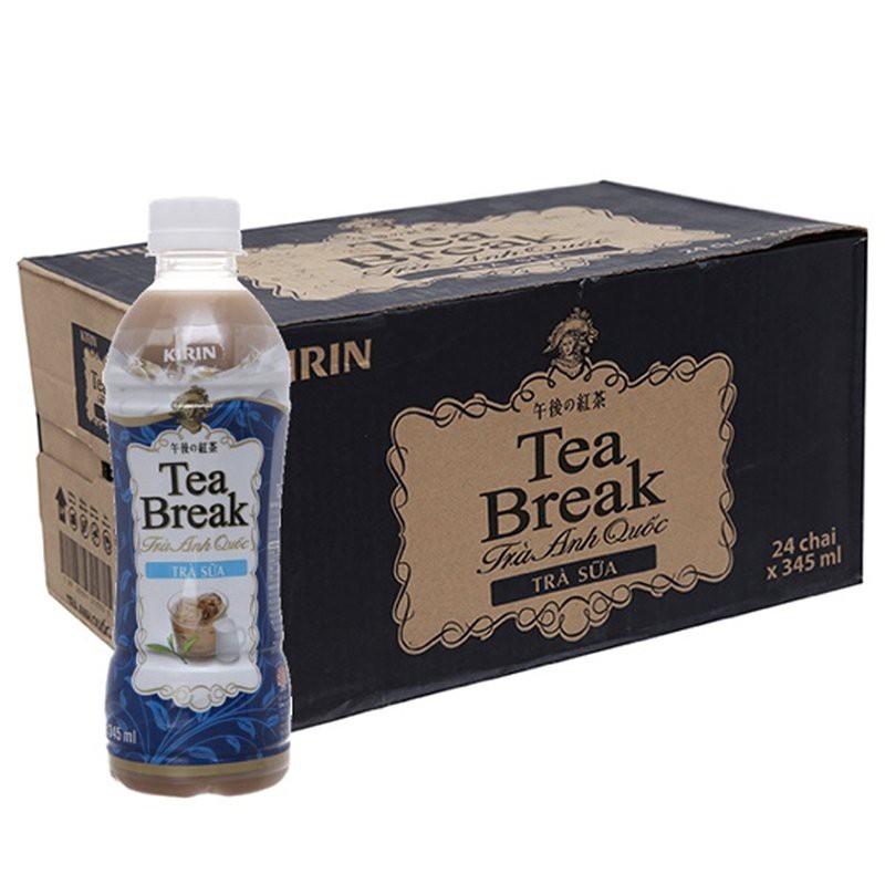 Thùng 24 chai trà sữa Kirin Tea Break 345ml (trà anh quốc)