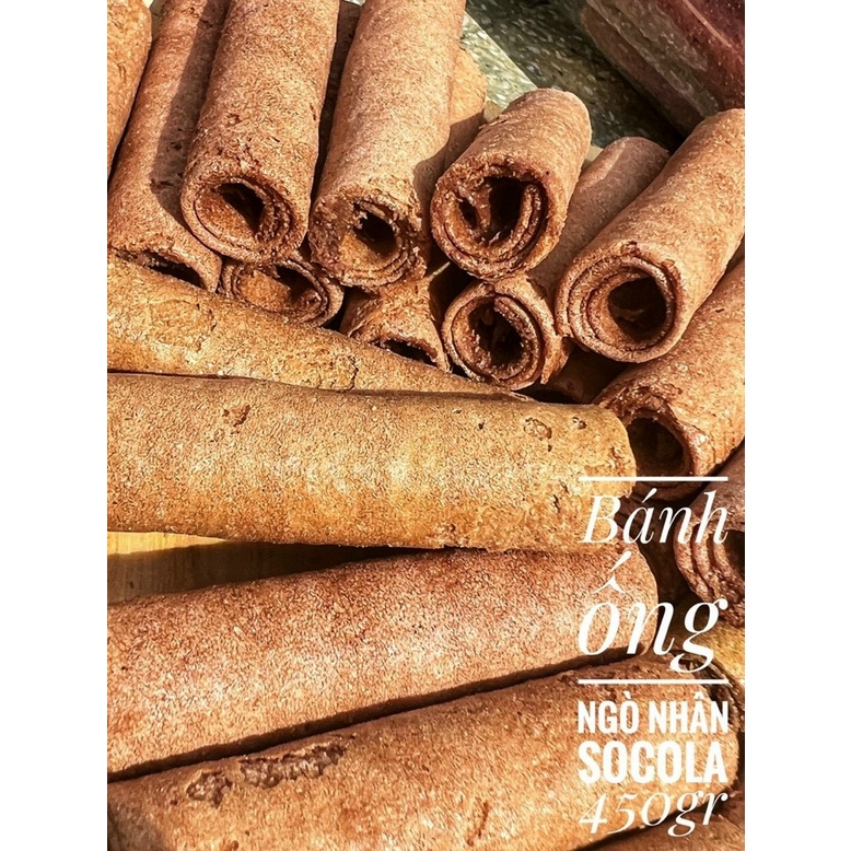 Bánh ống sôcla lon 450gr
