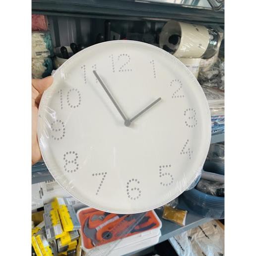 CÓ SẴN Đồng hồ treo tường TROMMA IKEA đường kính 25cm