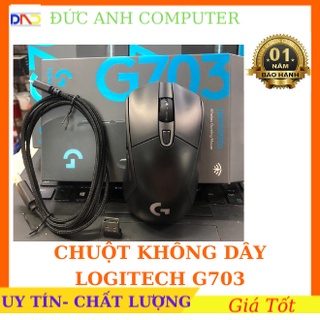 Chuột chơi game cảm biến tốc độ Logitech G703 có đèn 16000DPI POWERPLAY cho Windows Mac OS Chrome OS