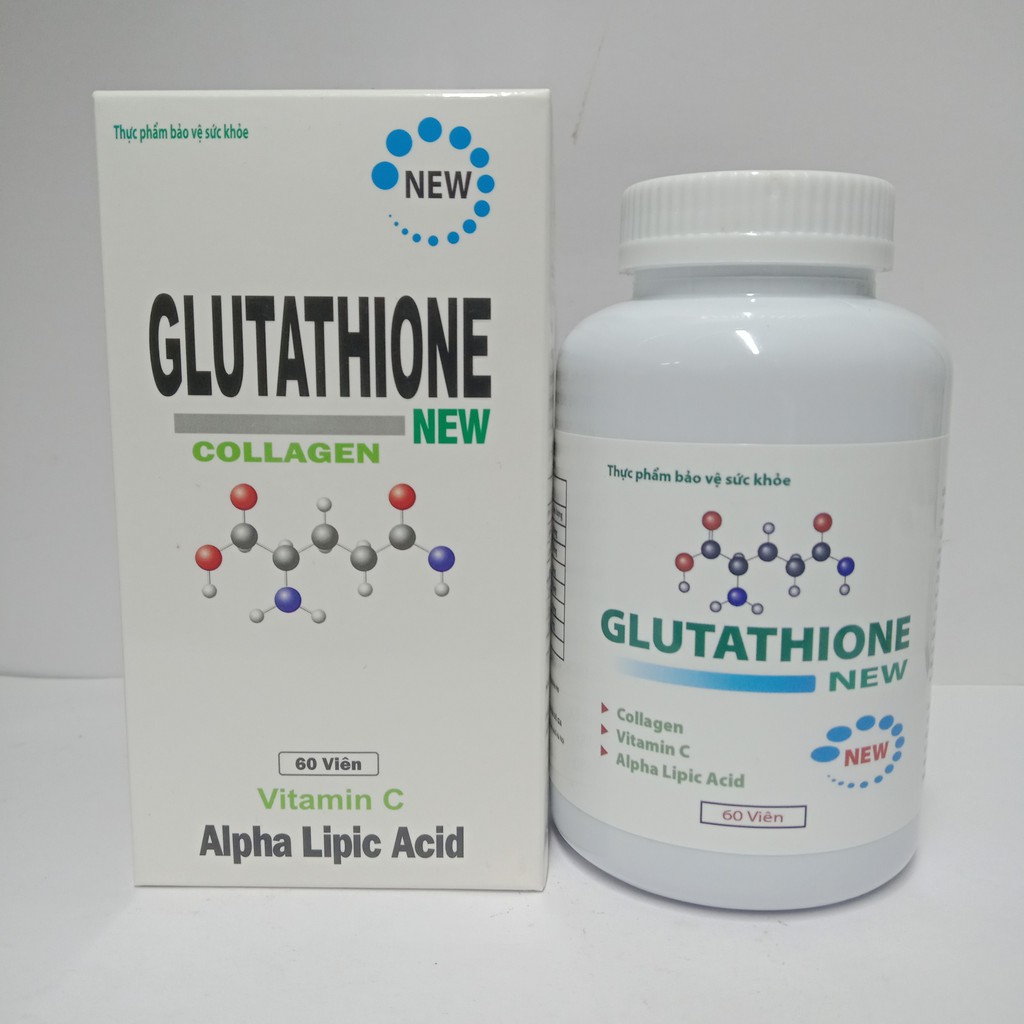 Glutathione new collagen viên uống trắng da lọ 60 viên