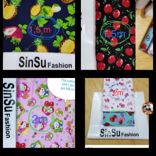 Combo vải thô cotton