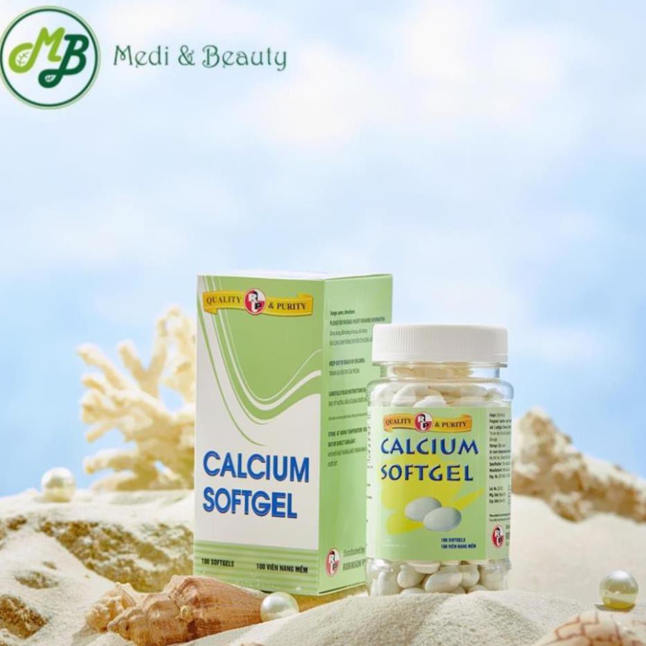 Viên Uống Canxi Vitamin D3 Calcium SoftGel,Giúp Xương Chắc Khỏe Trẻ Còi Xương Chậm Mọc Răng