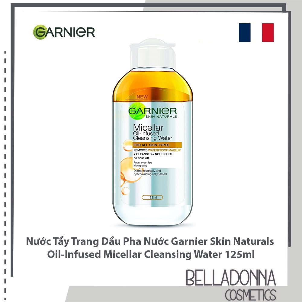 Nước Tẩy Trang Cho Mọi Loại Da Garnier Micellar Cleansing Water 125ml