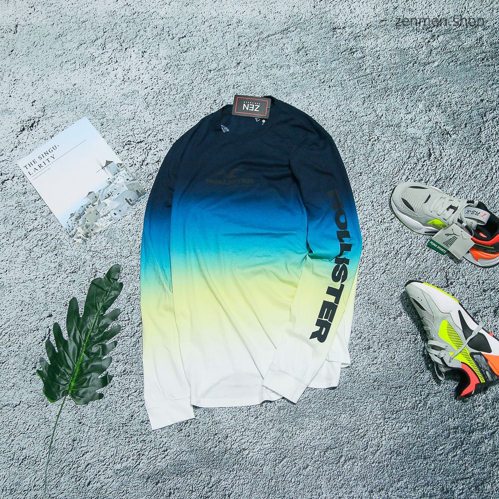 Áo Thun Tay Dài Nam Hollister Xuất Dư Xịn 100% Cotton