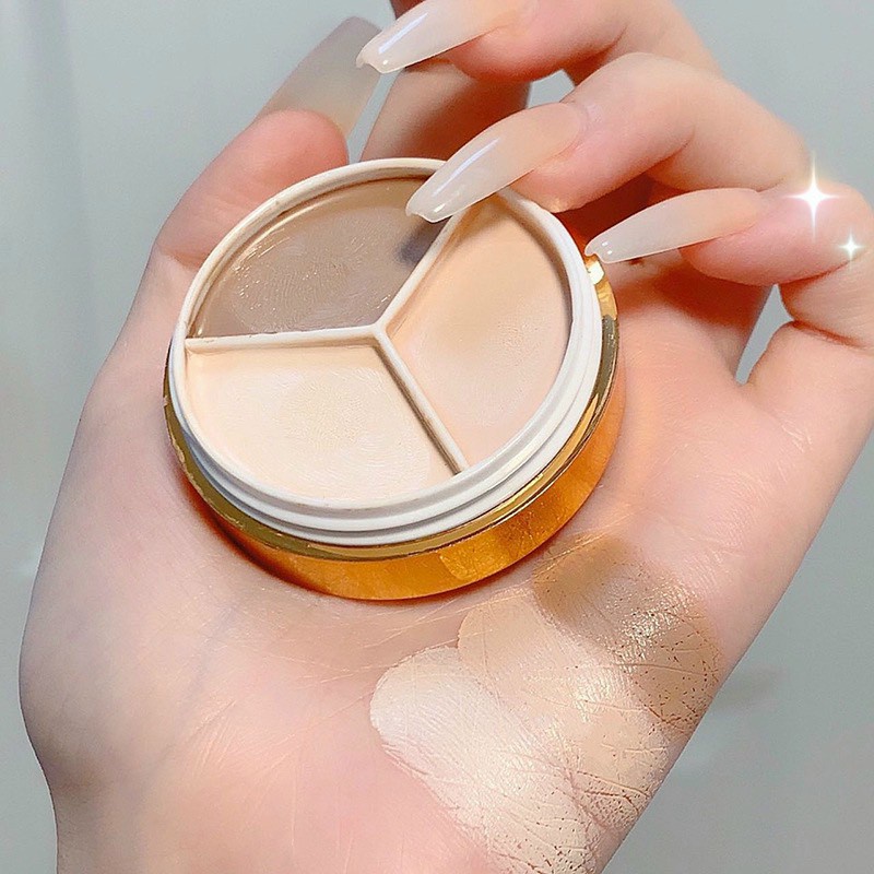 [HCM]Phấn Tạo Khối Và Che Khuyết Điểm 3 ô Maffick Concealer Siêu Xinh