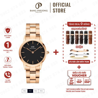 Đồng hồ Nam Nữ Daniel Wellington Iconic Link Rose Gold Black - DW Việt Nam