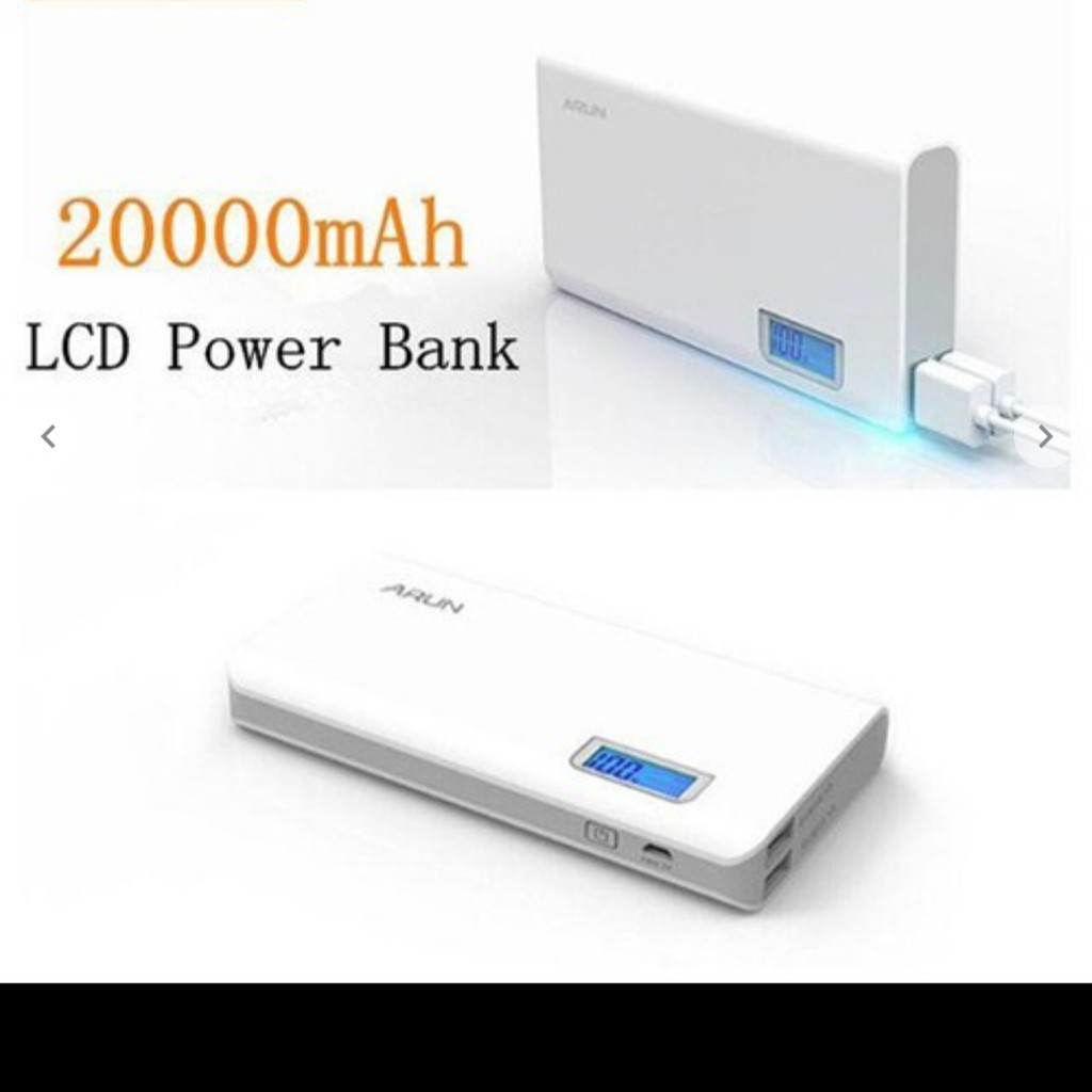 Sạc dự phòng arun 20000mAh - Bảo hành 1 đổi 1 - PHỤ KIỆN TOÀN CẦU