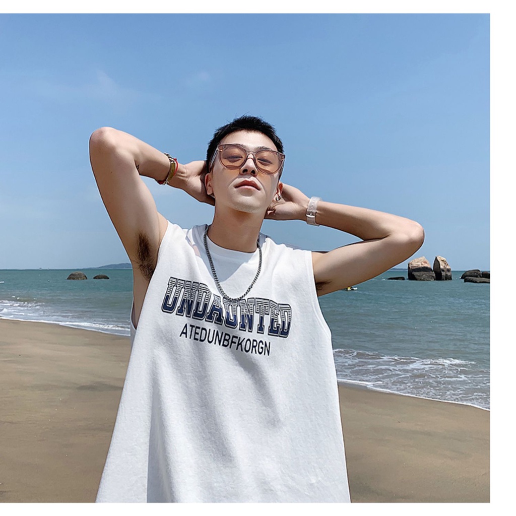 Áo Thun Thể Thao Không Tay Dáng Rộng Thiết Kế Mới Thời Trang Mùa Hè Theo Phong Cách Nhật Bản Có Size Từ M-5Xl