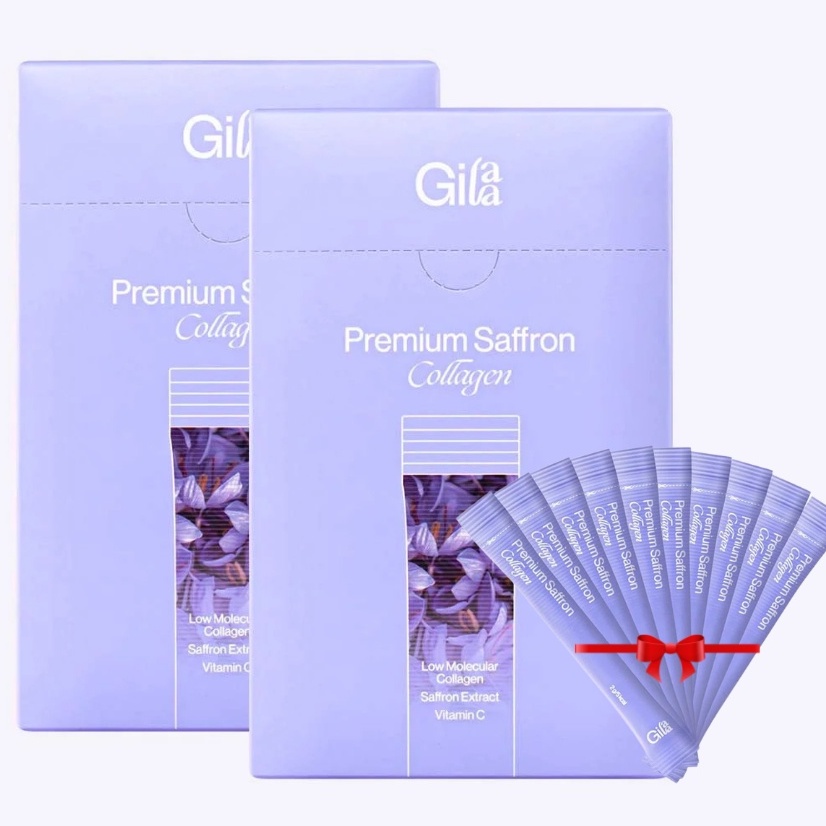 Combo Tiết Kiệm 2 Hộp Bột Uống Collagen Cao Cấp Gilaa Premium Saffron Collagen