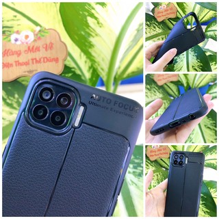 Ốp lưng OPPO A93 auto dẻo đen giả da cho nam