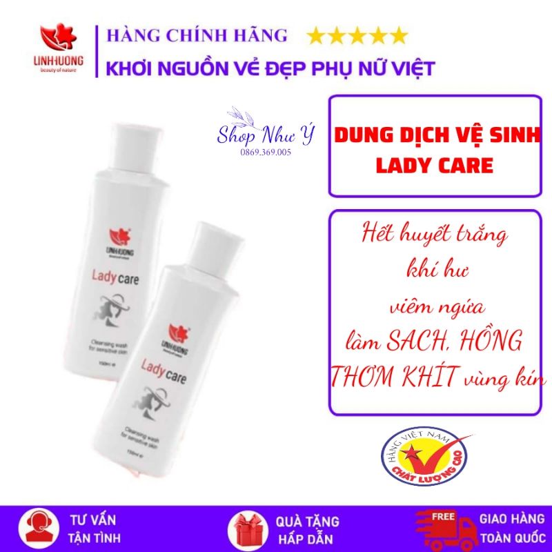 Gel phụ khoa Lady Care (dung dịch vệ sinh vùng kín) Linh Hương 150ml ( chính hãng)