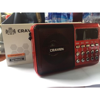 ❤️Freeship❤️ Loa Đài Craven - CR26 Nghe Nhạc - Thẻ Nhớ - FM Chính hãng