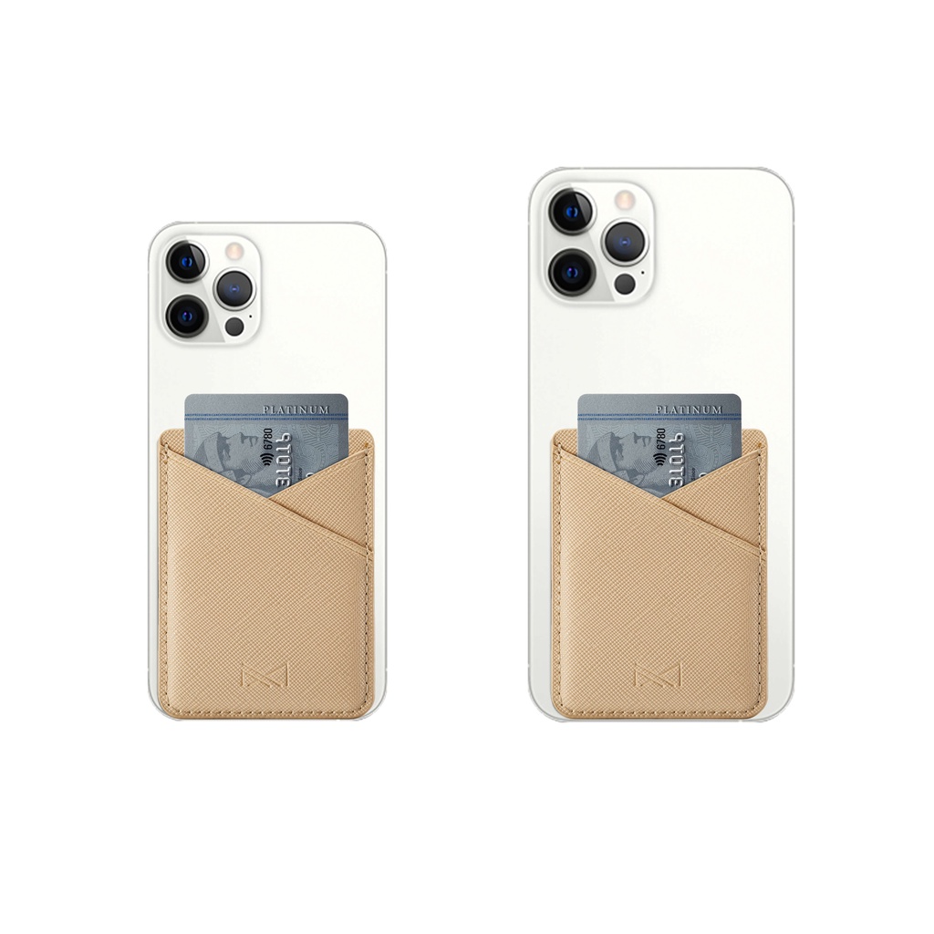 Điện Thoại Đa Năng Dính Lưng Đựng Thẻ 2 Khe Da Ví Bỏ Túi Miếng Dán Tín Dụng ID Unisex