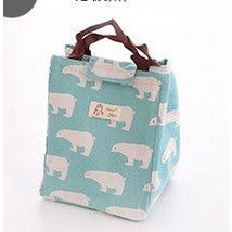 Túi giữ nhiệt đựng thức ăn để cơm đi chợ làm văn phòng hình thú cá gấu 88320