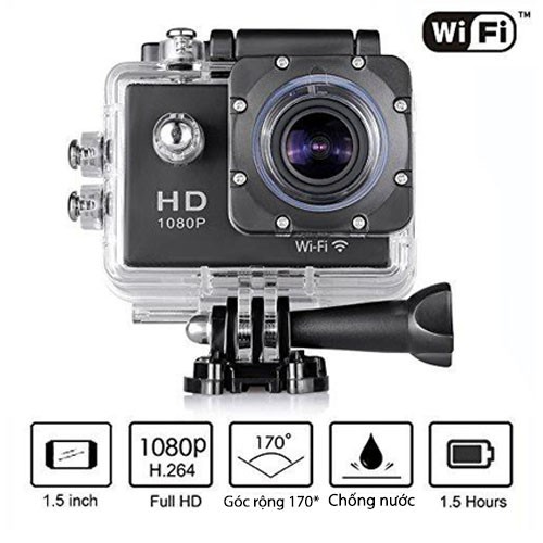 [ THAM RẺ THÌ ĐỪNG MUA ]  Camera hành trình 2.0 FULL HD1080 Sport Cam A9 CHỐNG NƯỚC, CHỐNG RUNG Cho Ô tô, Xe máy, xe đạp