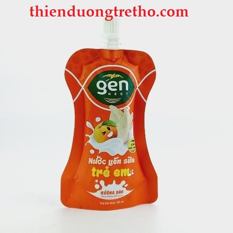 Nước Yến Sữa Trẻ Em Gennest Hương Dâu Cam Đào cho bé trên 1 tuổi