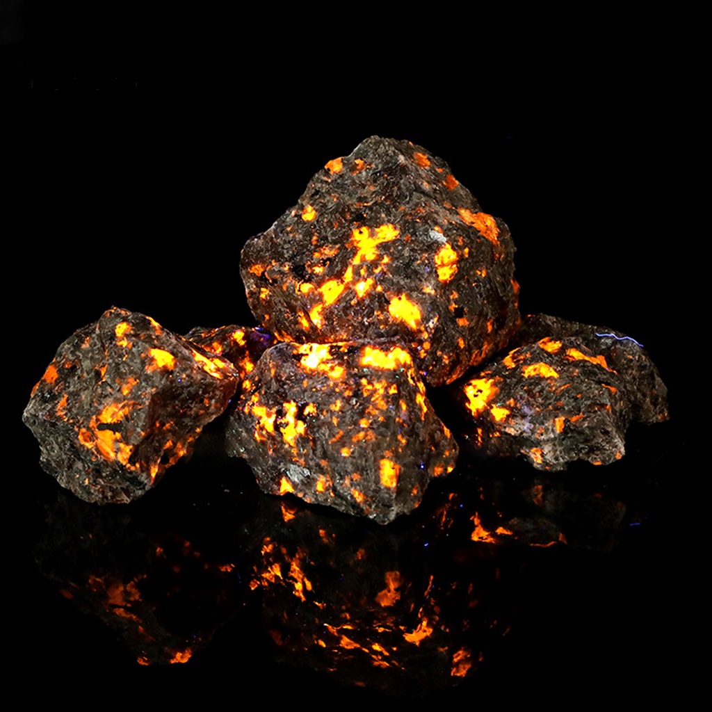 1 Túi Đá Mắt Ngọn Lửa Chống Biến Dạng Để Bàn Trang Trí