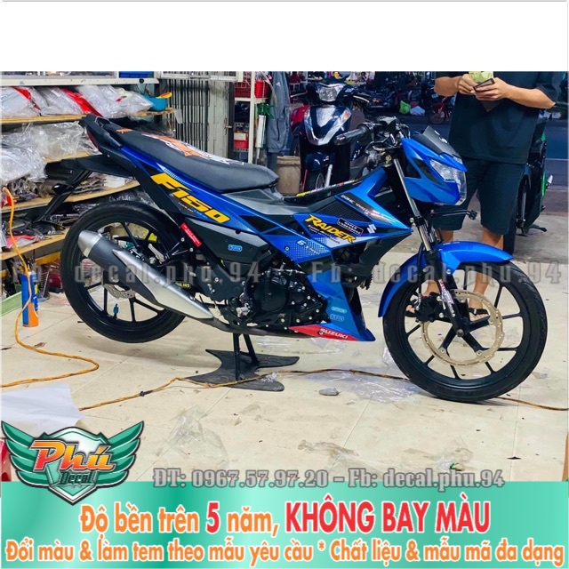 Tem rời Raider xanh đen -1