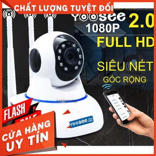 Camera wifi yoosee 3 anten - chuẩn 2.0 1080p