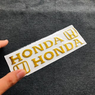 Bộ tem dán nổi chữ HONDA SIÊU CHẮC (CHỮ+LOGO).