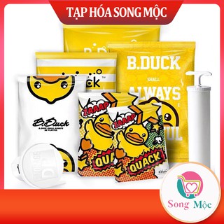 Set 9 túi hút chân không kèm máy hút chân không quần áo chăn màn 3 cỡ kèm bơm hút tay và máy hút chân không tiện lợi