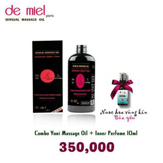 Cặp Đôi Thần Thánh Dầu Massage Yoni Cho Cảm Giác Nhân Đôi