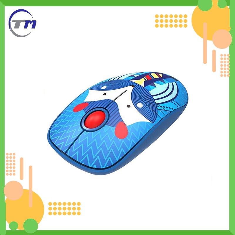 Chuột Mouse không dây FD-V8 Blue/Green/Gray Chính hãng (Có pin, 1xAA)