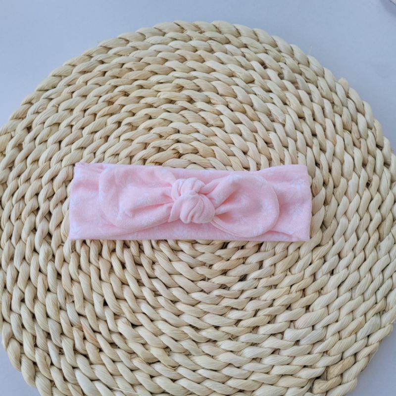 Turban nơ chất cotton co giãn 4c,họa tiết xin xắn cho bé