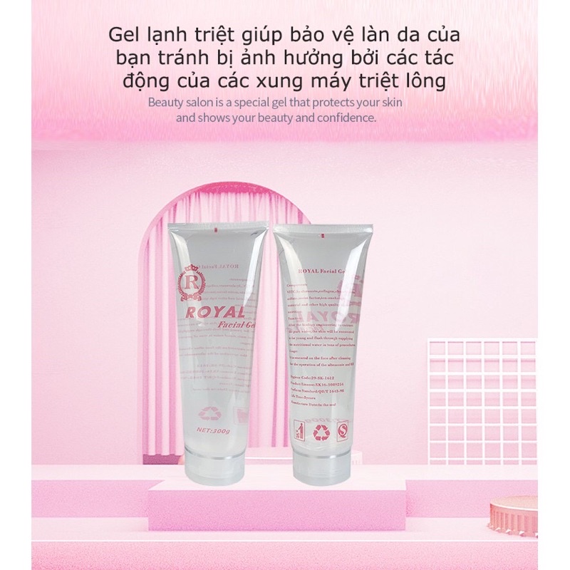 Gel lạnh royal dùng cho máy nâng cơ, Hifu,máy triệt lông, Máy RF... - Tee &amp; Mee