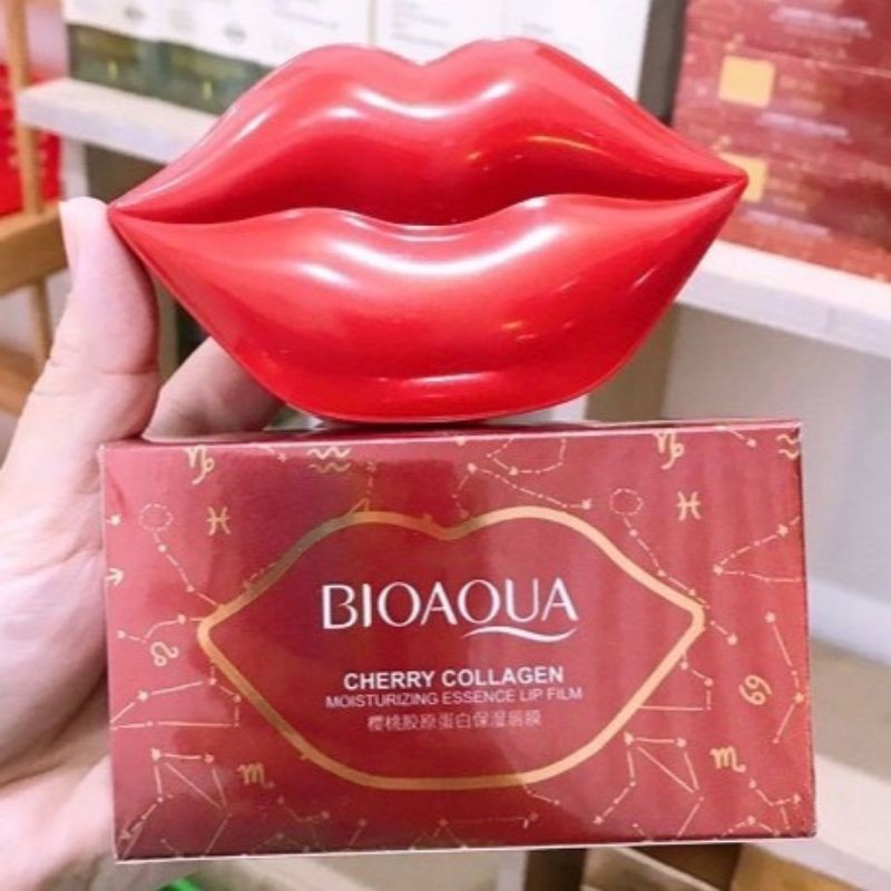 Mặt Nạ Môi Bioaqua Chính Hãng Nội Địa Trung  Dưỡng Ẩm Bổ sung Collagen, Giúp Môi Mịn Màng, Căng Mọng (1 hộp = 20 miếng),