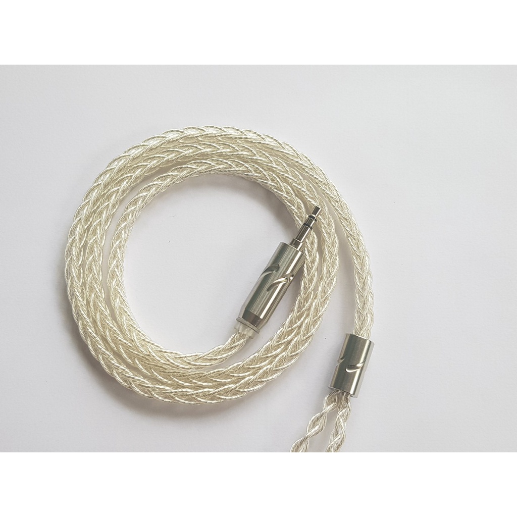 Dây nâng cấp 8 lõi mạ bạc chất lượng cao chân cắm MMCX, 2 Pin 0.78mm, QDC...