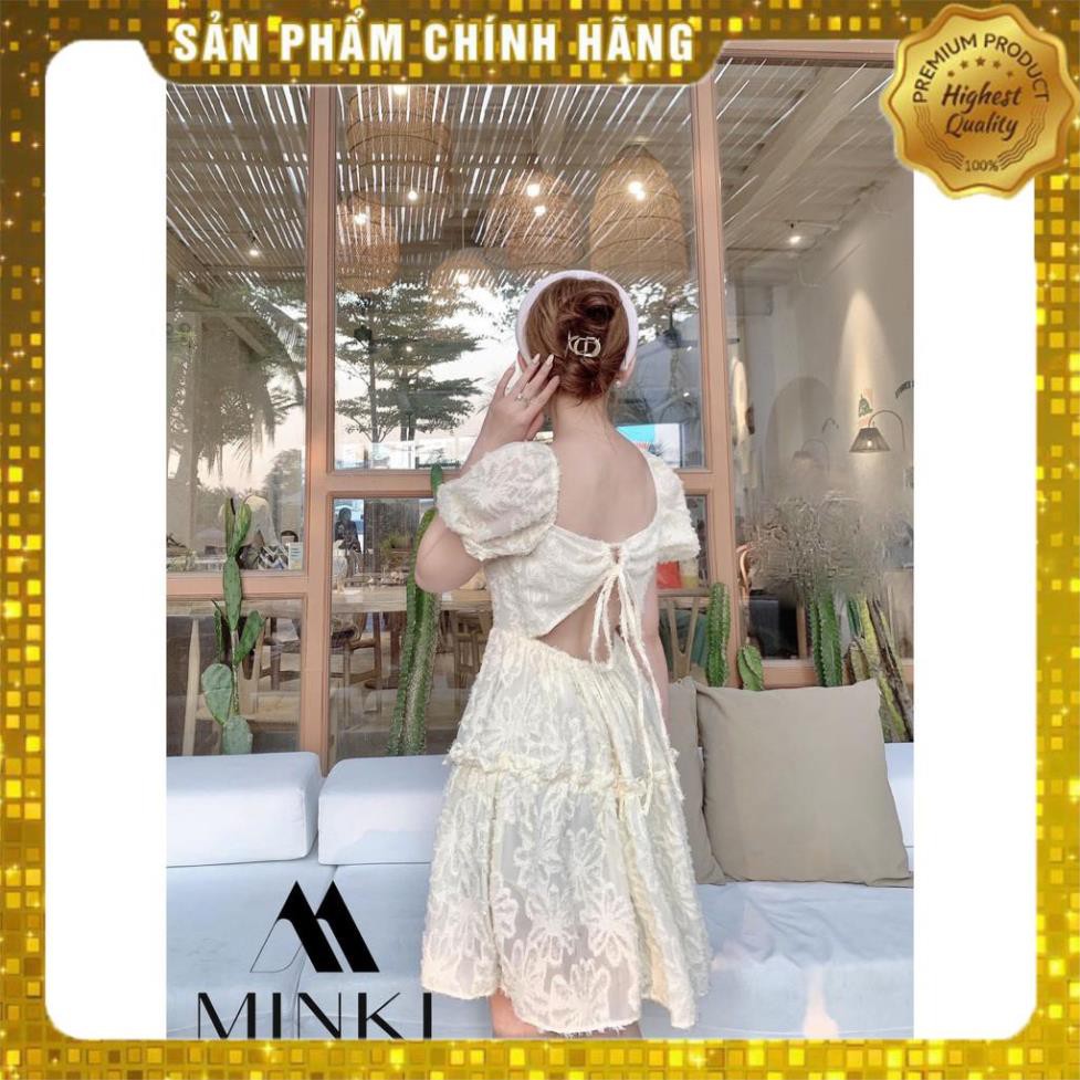 [MÃ XIA FREEHIP] VÁY ĐẸP HÈ 2021 - VÁY CỔ VUÔNG HỞ LƯNG - COTTON VỎ LÔNG VŨ - MÀU XANH -[THIẾT KẾ] | BigBuy360 - bigbuy360.vn