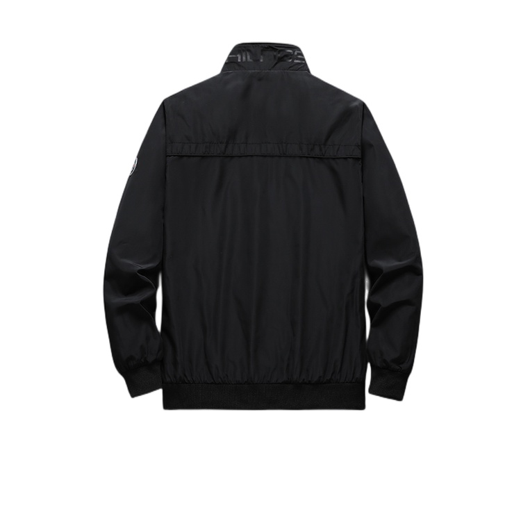 Áo Khoác Tommy Phối Khóa Kéo Phía Trước Cổ Điển Cho Nam