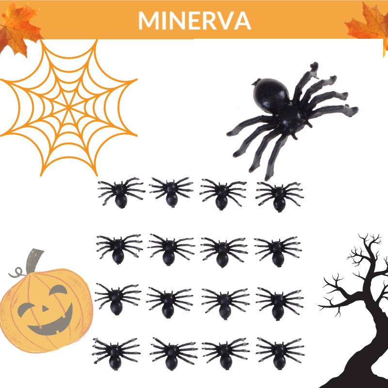 [HALLOWEEN] Set 50 con nhện giả mini phụ kiện trang trí Halloween , trang trí lễ hội