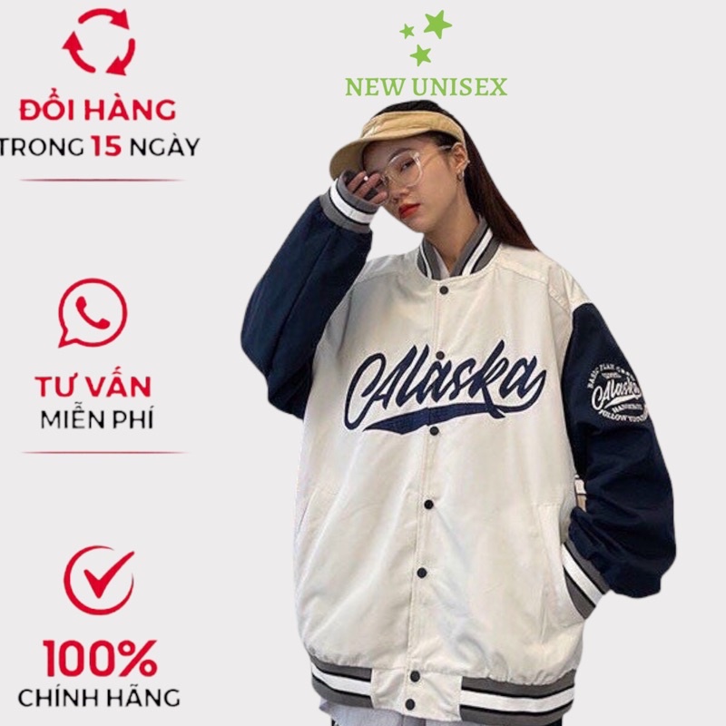 Áo Khoác Bomber Jacket Dù 2 Lớp Form Rộng Phối Chữ Unisex TP145 [NewUnisex]