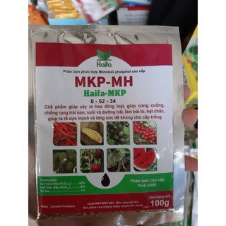 Phân bón phân hóa mầm hoa, dưỡng trái MKP-MH gói 100