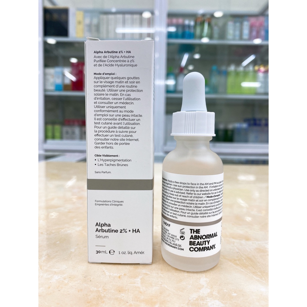 Serum Dưỡng Trắng Mờ Thâm Nám The Ordinary Alpha Arbutin 2% + HA 30ml